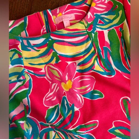 Lilly Pulitzer Charlene Dress Jungle Tumble Pomegranate - Picture 3 of 4